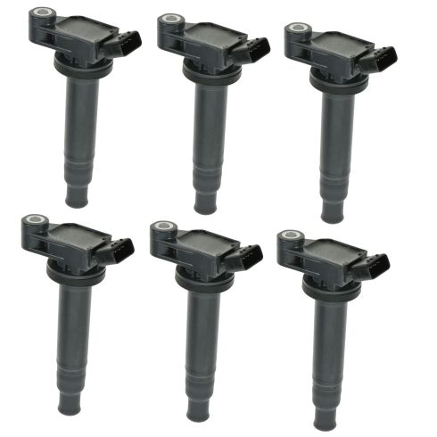 Toyota Lexus 6 Piece Ignition Coil Set TRQ ICA61477