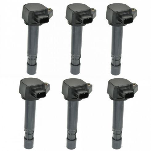Honda Acura Saturn 6 Piece Ignition Coil Set TRQ ICA61480