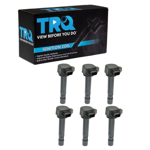 Honda Acura Saturn 6 Piece Ignition Coil Set TRQ ICA61480