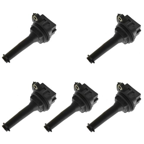 Volvo C70 S60 S70 S80 V70 XC70 XC90 5 Piece Ignition Coil Set TRQ ICA61532