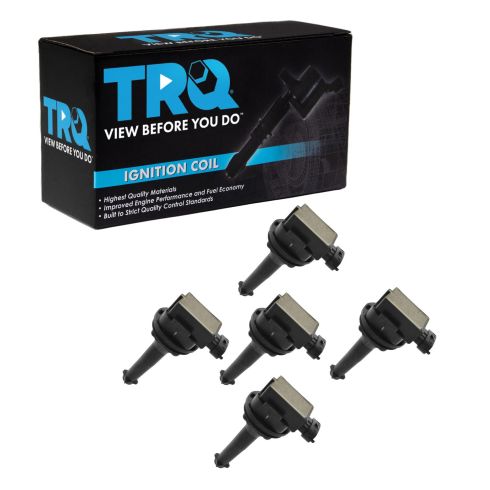 Volvo C70 S60 S70 S80 V70 XC70 XC90 5 Piece Ignition Coil Set TRQ ICA61532
