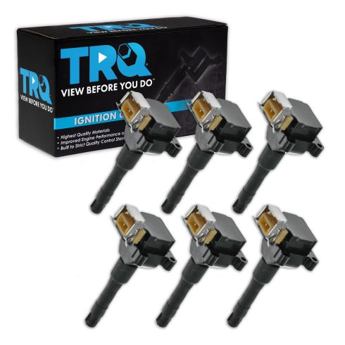 BMW 325i 325is 525i 525iT 6 Piece Ignition Coil Set TRQ ICA61536