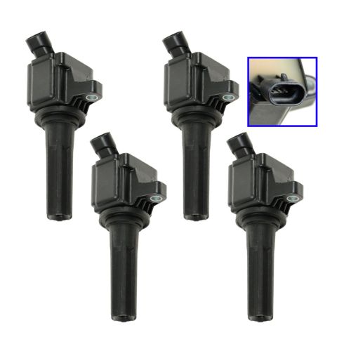 2007-12 Chevrolet Colorado GMC Canyon 4 Piece Ignition Coil Set TRQ ICA61568