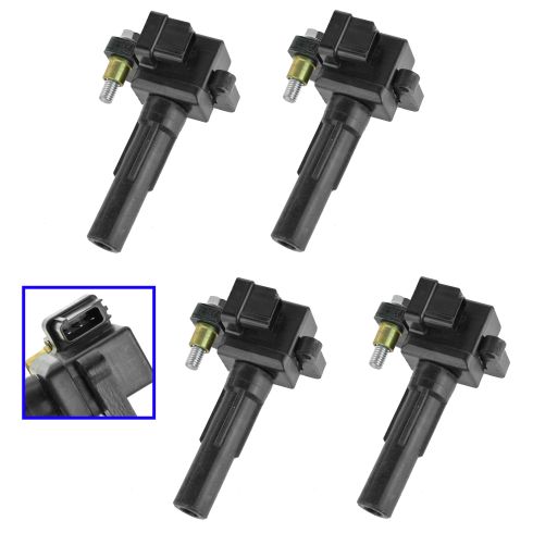 2002 Subaru Impreza H4 2.0L 4 Piece Ignition Coil Set TRQ ICA61615