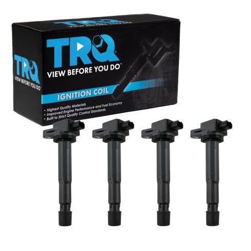 Honda Acura 4 Piece Ignition Coil Set TRQ ICA65394
