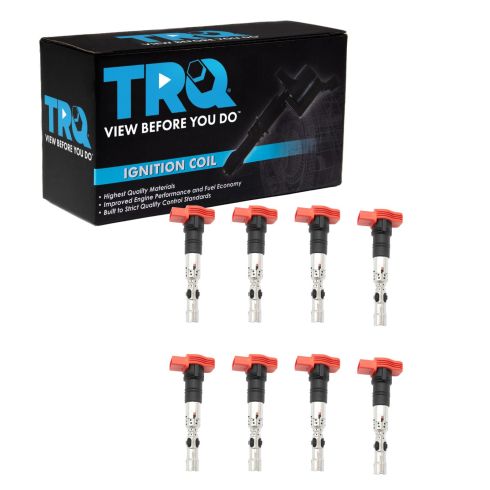 Audi 8 Piece Ignition Coil Set TRQ ICA36427