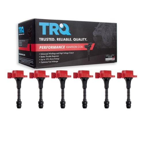 Nissan 350Z Infiniti FX35 G35 M35 6 Piece Ignition Coil Set TRQ Performance ICA61970