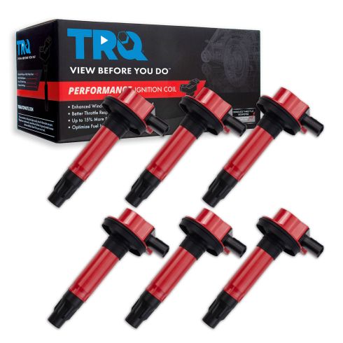 Ford Lincoln 6 Piece Ignition Coil Set TRQ Performance ICA38323