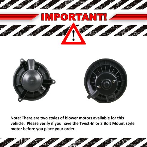 Chevrolet GMC Cadillac Hummer HVAC Blower Motor Assembly TRQ HMA84784