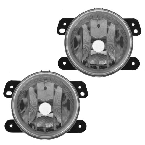 Jeep Dodge Driver & Passenger Side 2 Piece Fog Light Set DIY Solutions LHT00928