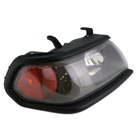 2000-04 Mitsubishi Montero Sport without Flat Black Bezel Passenger Side Headlight Assembly Eagle Eyes MB306-B101R