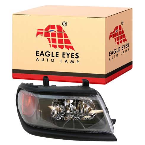 2000-04 Mitsubishi Montero Sport without Flat Black Bezel Passenger Side Headlight Assembly Eagle Eyes MB306-B101R