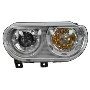 2008-14 Dodge Challenger with HID (High-Intensity Discharge) Headlights Passenger Side Headlight Assembly Eagle Eyes CS316-B001R