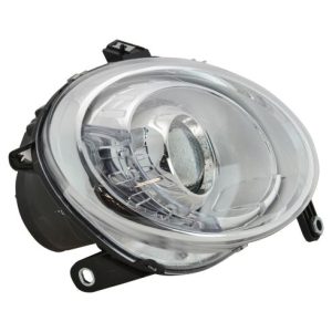 2012-19 Fiat 500 with Projector Headlights Driver Side Headlight Assembly DEPO 361-1101L-AS