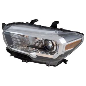 2016-17 Toyota Tacoma without LED Daytime Running Lights Driver Side Headlight Assembly Eagle Eyes TY1289-B101L