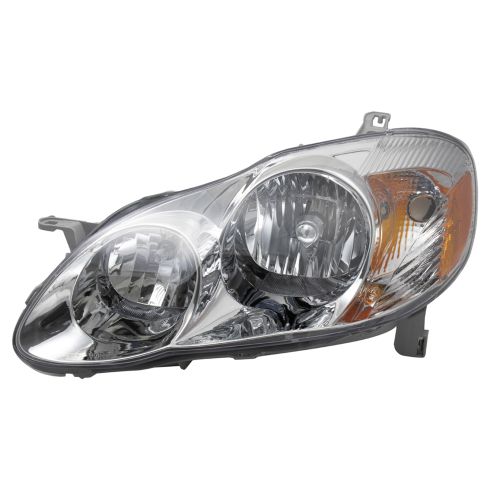 2003-04 Toyota Corolla Driver Side Headlight Assembly Eagle Eyes TY665-B001L