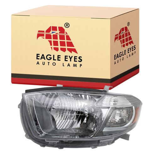 2008-10 Toyota Highlander Sport Japan Built Models (1st VIN Digit J) Driver Side Headlight Assembly Eagle Eyes TY1012-A101L