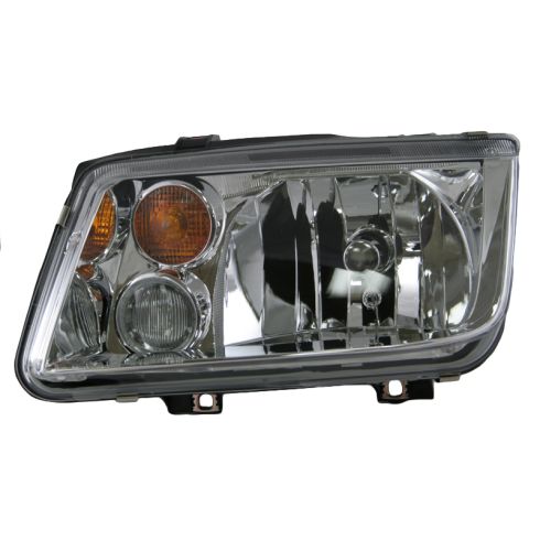 2002-05 VW Jetta Driver Side with Integrated Fog Lights Headlight Assembly DIY Solutions LHT01963