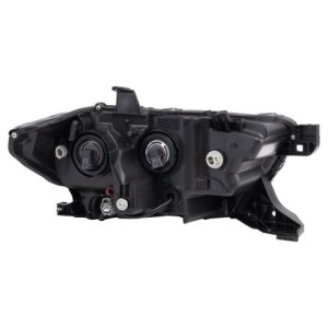 2016-23 Toyota Tacoma with Black Bezel with Fog Lights with Halogen Headlights with LED Daytime Running Lights Driver Side Headlight Assembly TRQ HLA89807