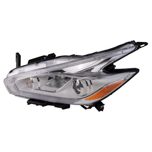 2017 Nissan Murano with Halogen Headlights Driver Side Headlight Assembly TRQ HLA89811