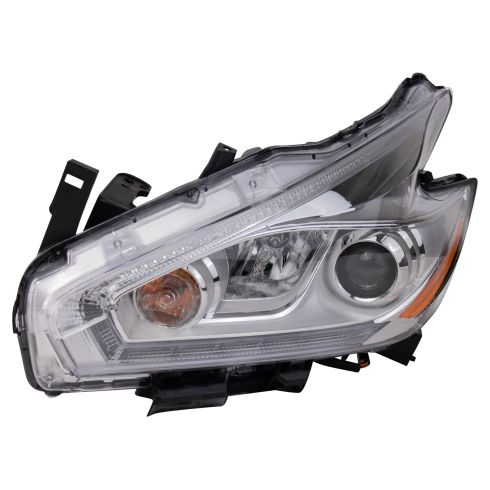 2017 Nissan Murano with Halogen Headlights Driver Side Headlight Assembly TRQ HLA89811