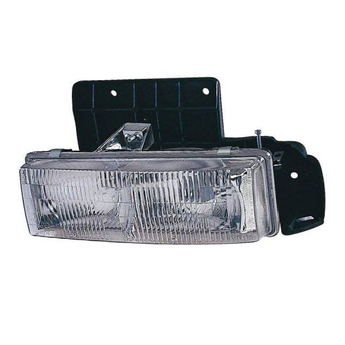 1995-05 Chevrolet Astro GMC Safari Driver & Passenger Side 2 Piece Headlight Set DIY Solutions LHT03310