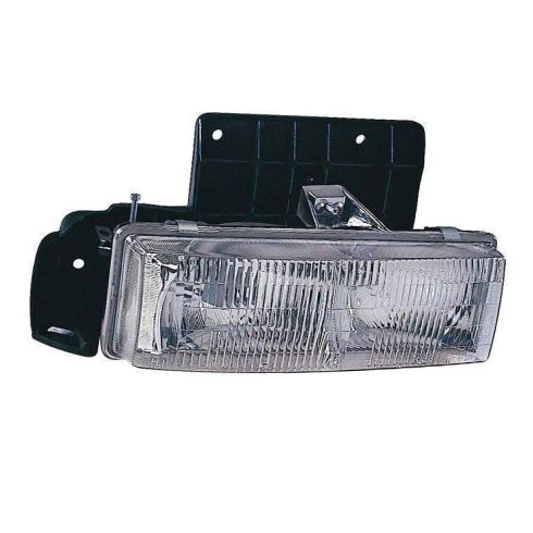 1995-05 Chevrolet Astro GMC Safari Driver & Passenger Side 2 Piece Headlight Set DIY Solutions LHT03310