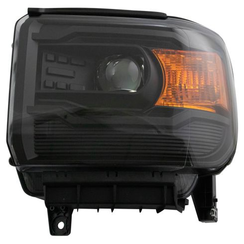GMC Sierra 1500 2500 HD 3500 HD Driver & Passenger Side 2 Piece Headlight Set Eagle Eyes GM631-B1Q0A-SD5V