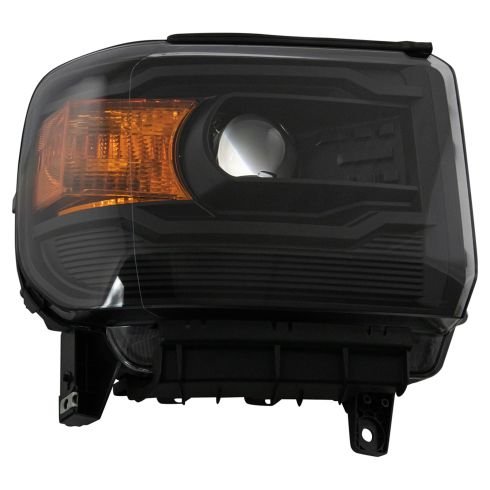GMC Sierra 1500 2500 HD 3500 HD Driver & Passenger Side 2 Piece Headlight Set Eagle Eyes GM631-B1Q0A-SD5V