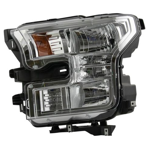 2015-17 Ford F150 Truck Driver & Passenger Side 2 Piece Headlight Set Eagle Eyes FR603-A0A12-SD4V