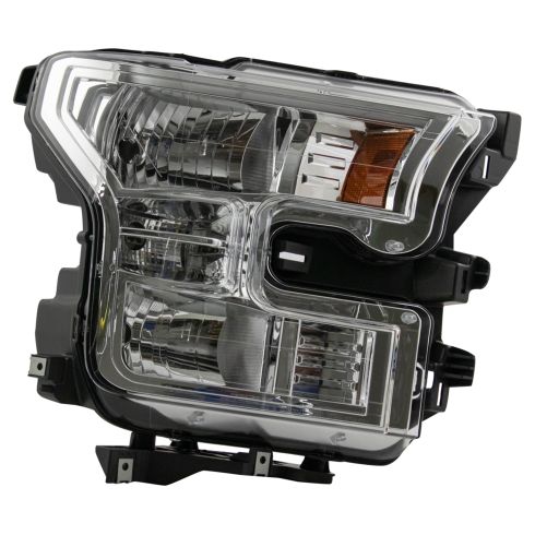 2015-17 Ford F150 Truck Driver & Passenger Side 2 Piece Headlight Set Eagle Eyes FR603-A0A12-SD4V - Image 6