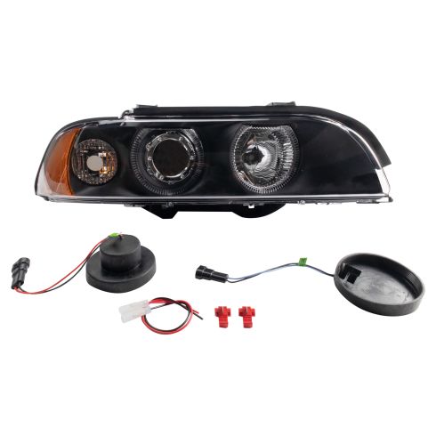 1997-00 BMW 528i 540i Driver & Passenger Side 2 Piece Headlight Set TRQ Performance HLA71000