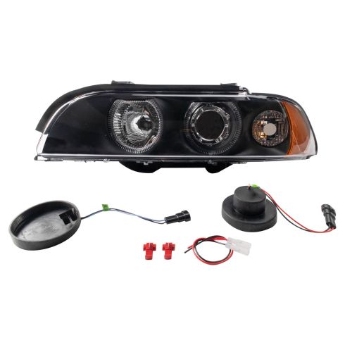 1997-00 BMW 528i 540i Driver & Passenger Side 2 Piece Headlight Set TRQ Performance HLA71000