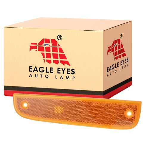 1997-01 Jeep Cherokee Front Driver Side Headlight Bezel Mounted Side Marker Light Eagle Eyes CS071-U000L