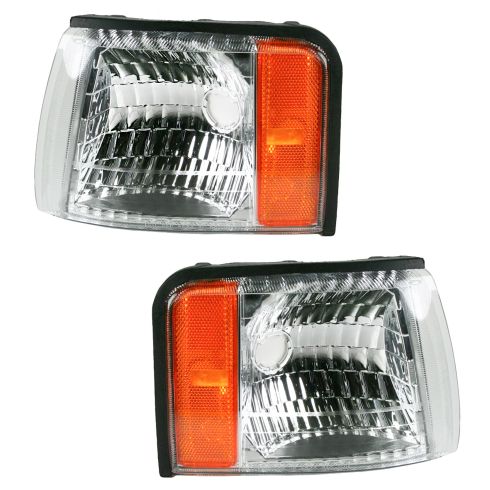 1997-99 Cadillac Deville Driver & Passenger Side 2 Piece Corner Light Set DIY Solutions LHT05323