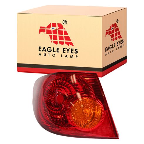 2003-04 Toyota Corolla Driver Side Outer Tail Light Eagle Eyes TY666-U000L