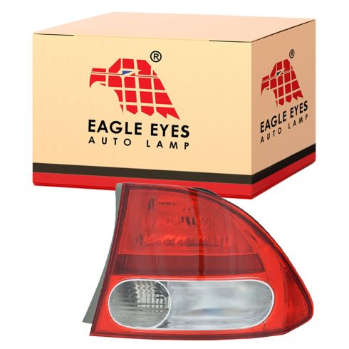 2009-11 Honda Civic 4 Door Sedan Passenger Side Outer Tail Light Eagle Eyes HD471-U100R
