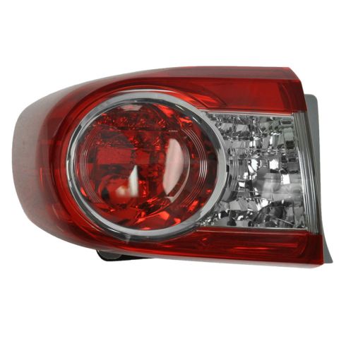 2011-13 Toyota Corolla Japan Built Models (1st VIN Digit J) Driver Side Outer Tail Light Eagle Eyes TY1162-U010L