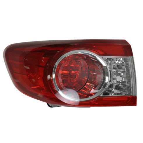 2011-13 Toyota Corolla Japan Built Models (1st VIN Digit J) Driver Side Outer Tail Light Eagle Eyes TY1162-U010L