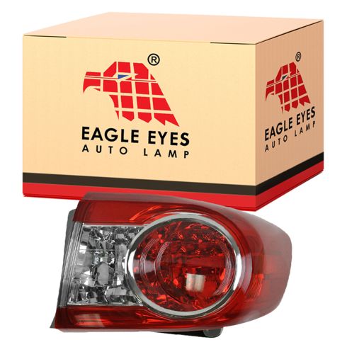 2011-13 Toyota Corolla Japan Built Models (1st VIN Digit J) Passenger Side Outer Tail Light Eagle Eyes TY1162-U010R