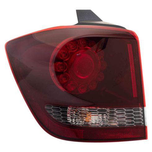 2009-20 Dodge Journey with Black Bezel with LED Tail Lights Driver Side Outer Tail Light CAPA Certified DEPO A34-1927L-AC2