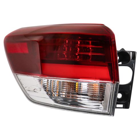 2019 Toyota Highlander Driver Side with Tinted Lens Outer Tail Light TRQ LTA89646