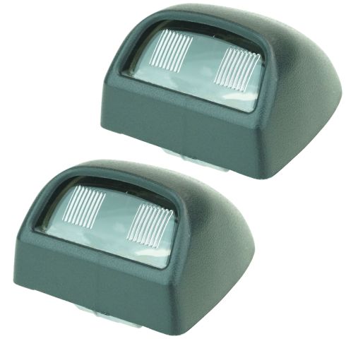 Chevrolet GMC Cadillac License Plate Light Lens 2 Piece Set TRQ LHA09590