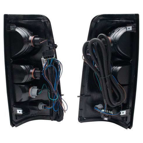 Chevrolet Driver & Passenger Side 2 Piece Tail Light Set TRQ Performance LTA71067