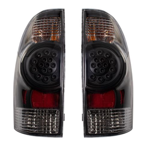2005-15 Toyota Tacoma Driver & Passenger Side 2 Piece Tail Light Set TRQ Performance LTA90337