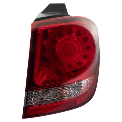 2011-20 Dodge Journey with Chrome Bezel with LED Tail Lights Driver & Passenger Side Outer 2 Piece Tail Light Set DEPO 1ALTP01498