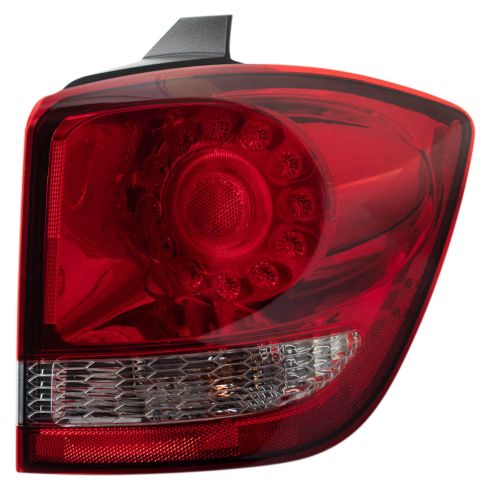 2011-20 Dodge Journey with Chrome Bezel with LED Tail Lights Driver & Passenger Side Outer 2 Piece Tail Light Set DEPO 1ALTP01498