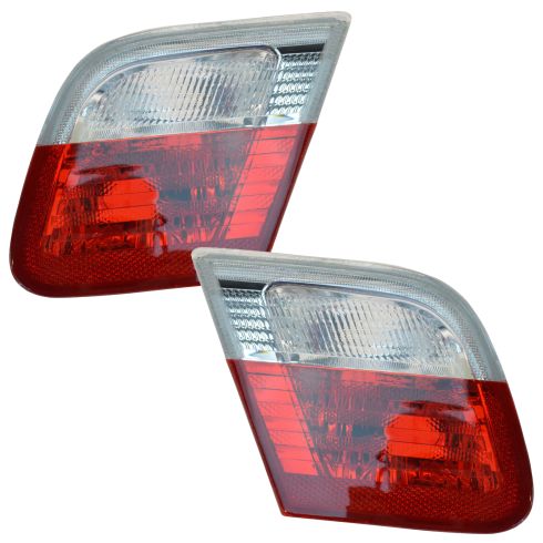 BMW 323Ci 325Ci 328Ci M3 Driver & Passenger Side 2 Piece Tail Light Set TRQ LTA75107
