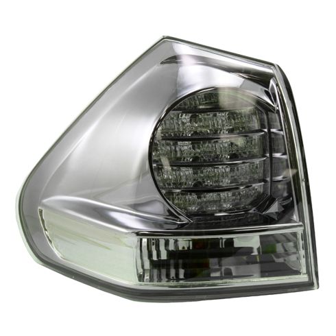 2006-08 Lexus RX400h Driver & Passenger Side Outer 2 Piece Tail Light Set TRQ LTA75108