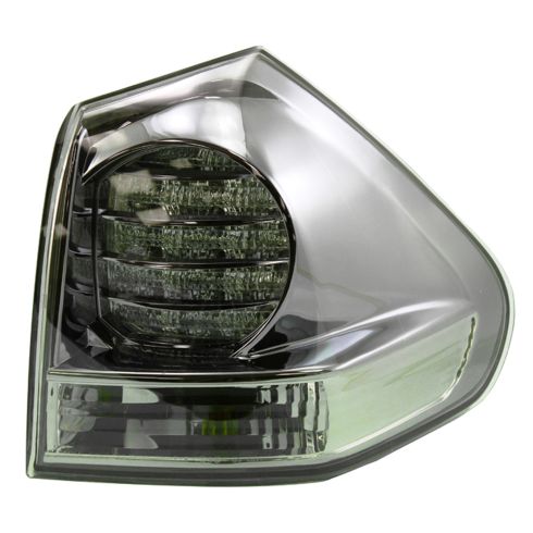 2006-08 Lexus RX400h Driver & Passenger Side Outer 2 Piece Tail Light Set TRQ LTA75108
